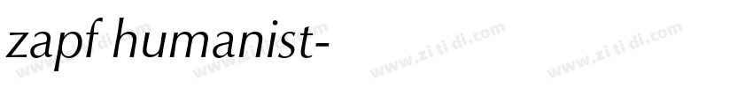 zapf humanist字体转换 zapf humanist字体转换